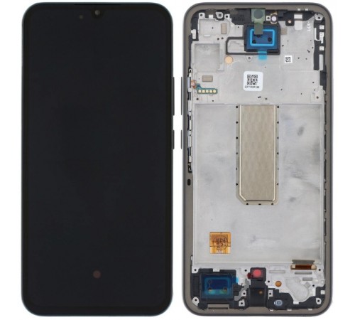 Дисплей для Samsung A346 Galaxy A34 5G, черный (Graphite), с рамкой, Сopy (TFT)