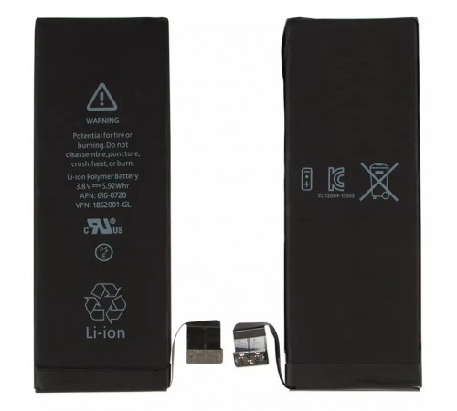 Акумулятор G-OCA Pro iPhone 5S, Li-Polymer, 3,8 В, 1560 мАг, Original (PRC), оригінальний IC, #616-0720/616-0718