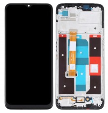 Дисплей для Realme C35, черный, с рамкой, Original (PRC)