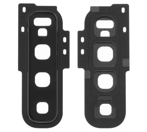 Скло камери для Samsung G973 Galaxy S10, чорне (Prism Black), з рамкою