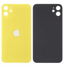 Задняя панель корпуса для iPhone 11, желтая, нужно снять стекло камеры, small hole