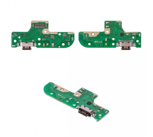 Шлейф для Motorola Moto G9 Power XT2091, коннектора зарядки, плата зарядки, High Copy