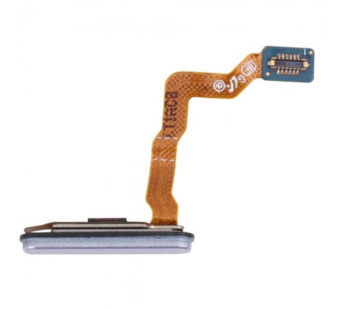 Шлейф для Samsung F926 Galaxy Fold 2 5G, кнопки увімкнення, сканера відбитка пальця (Touch ID), сріблястий, Original (PRC)