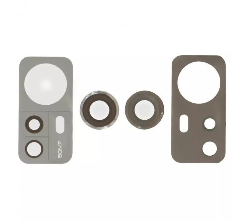 Скло камери для Xiaomi 12, 12X, чорне, без рамки