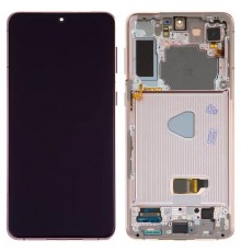 Дисплей для Samsung G996 Galaxy S21 Plus 5G, фиолетовый, с рамкой, Original, сервисная упаковка, phantom violet, #GH82-24554B/GH82-24553B/GH82-27268B/GH82-27267B