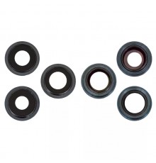 Скло камери для iPhone 12 Pro Max, синє, з рамкою, комплект 3 шт.