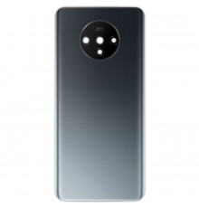 Задня панель корпусу для OnePlus 7T, срібляста (Frosted Silver) + скло камери