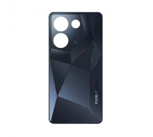 Задняя панель корпуса для Tecno Camon 20, Camon 20 Pro, черная (Predawn Black), Copy