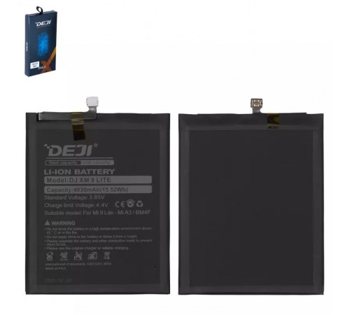 Аккумулятор Deji BM4F для Xiaomi Mi 9 Lite, Mi A3, Mi CC9, Mi CC9e, Li-ion, 3,85 B, 4030 мАч
