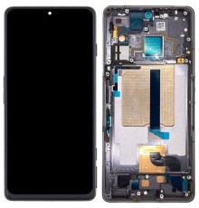 Дисплей для Xiaomi Poco F4 GT, чорний (Stealth Black), з рамкою, Оригінал (переклеєне скло)