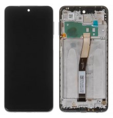 Дисплей для Xiaomi Redmi Note 9 Pro, Redmi Note 9S, сірий (Interstellar Gray), з рамкою, Original (PRC), M2003J6B2G, M2003J6A1G