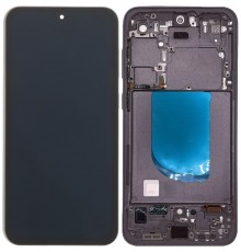 Дисплей для Samsung S711 Galaxy S23 FE, сірий (Graphite), з рамкою, Copy (TFT)