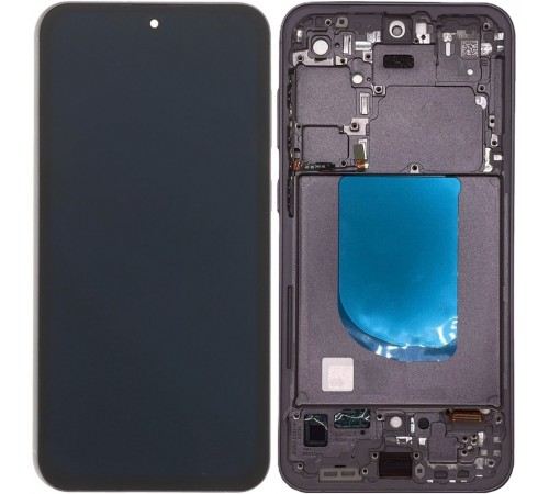 Дисплей для Samsung S711 Galaxy S23 FE, сірий (Graphite), з рамкою, Copy (TFT)