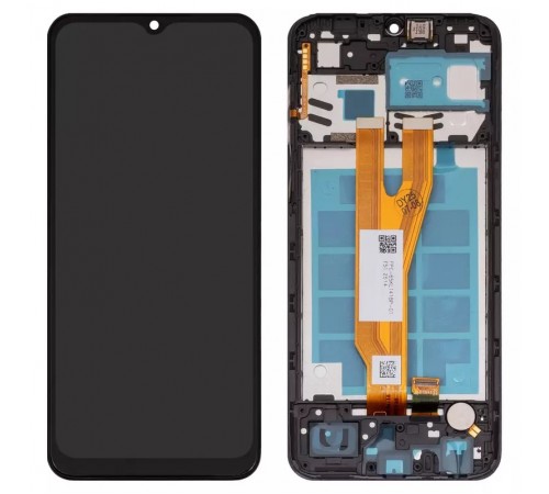 Дисплей для Samsung A032 Galaxy A03 Core, чорний, з рамкою, (Box)