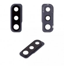 Скло камери для Samsung A507 Galaxy A50s, чорне (Prism Crush Black), з рамкою