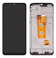 Дисплей для Realme Note 60X, черный, с рамкой, High Copy, RMX3938