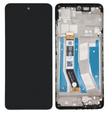Дисплей для Motorola Moto G73 XT2237, черный, с рамкой, Original (PRC)