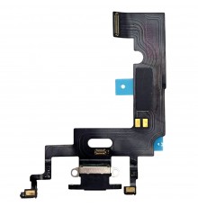 Шлейф для iPhone XR, коннектора зарядки, черный, с микрофоном, Original (PRC), с разборки