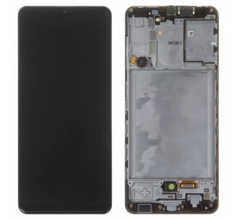 Дисплей для Samsung A315 Galaxy A31, чорний, з рамкою, Original, сервісна упаковка, #GH82-22761A/GH82-22905A/GH82-24455A