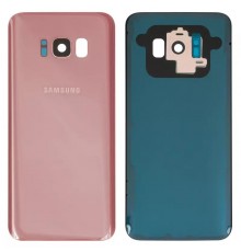 Задня панель корпусу для Samsung G950F Galaxy S8, G950FD Galaxy S8, рожева (Rose Pink) + скло камери, повна, Original (PRC)