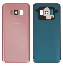 Задняя панель корпуса для Samsung G950F Galaxy S8, G950FD Galaxy S8, розовая (Rose Pink) + стекло камеры, полная, Original (PRC)