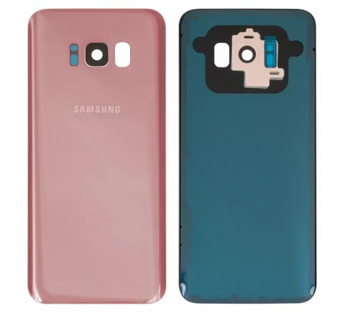 Задня панель корпусу для Samsung G950F Galaxy S8, G950FD Galaxy S8, рожева (Rose Pink) + скло камери, повна, Original (PRC)