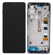 Дисплей для Motorola Moto G200 5G XT2175-1, Edge S30 XT2175-2, Edge 2021 XT2141, синий (Stellar Blue), с рамкой, Original (PRC)