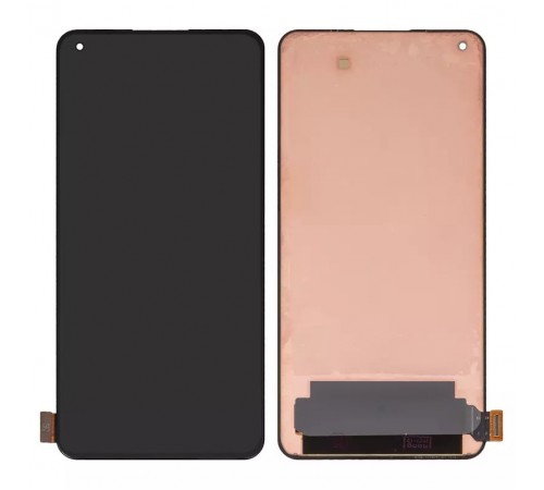 Дисплей для Xiaomi Mi 11 Lite, Mi 11 Lite 5G, черный, без рамки, Оригинал (переклеено стекло), #WM6556Z21-1