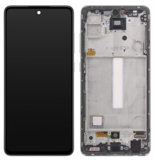 Дисплей для Samsung A525 Galaxy A52, A526 Galaxy A52 5G, білий, з рамкою, Copy (TFT)