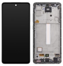 Дисплей для Samsung A525 Galaxy A52, A526 Galaxy A52 5G, белый, с рамкой, Copy (TFT)