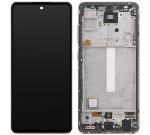 Дисплей для Samsung A525 Galaxy A52, A526 Galaxy A52 5G, білий, з рамкою, Copy (TFT)