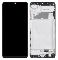 Дисплей для Samsung A225 Galaxy A22, черный, с рамкой, Original