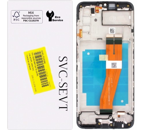 Дисплей для Samsung A037F Galaxy A03s, чорний, з рамкою, Original, з жовтим шлейфом, (160,5x72 mm) Дисплей для Samsung A037F Galaxy A03s, чорний, з рамкою, Original, з жовтим шлейфом, (160,5x72 mm)