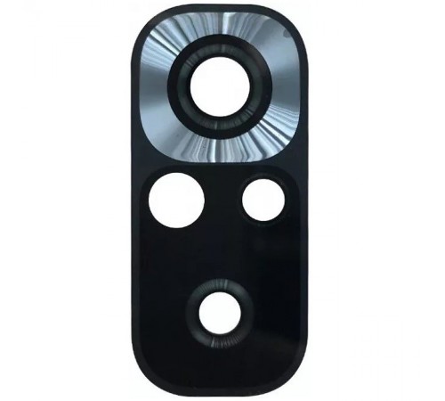 Скло камери для Xiaomi Redmi Note 10S, Poco M5s, чорне, без рамки 