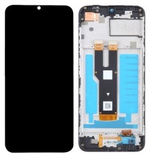 Дисплей для ZTE Blade V50 Design 4G, чорний, з рамкою, Original (PRC)