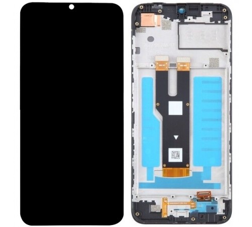 Дисплей для ZTE Blade V50 Design 4G, чорний, з рамкою, Original (PRC)