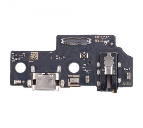 Шлейф для Samsung A055 Galaxy A05, коннектора зарядки, коннектора наушників, мікрофона, плата зарядки, Original (PRC)