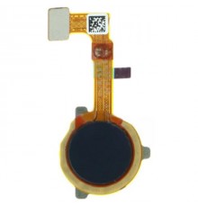 Шлейф для Oppo A15, A15s, сканера відбитка пальця (Touch ID), чорний (Dynamic Black)