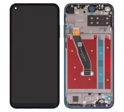 Дисплей для Huawei P40 Lite E, Y7p, синій, з рамкою, Original (PRC), aurora Blue, ART-L28/ART-L29/ART-L29N