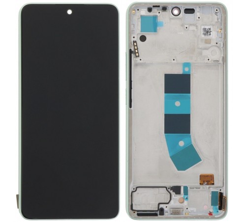 Дисплей для Xiaomi Redmi Note 13 4G, зелений (Mint Green), з рамкою, Copy (TFT)