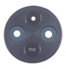 Скло камери для Xiaomi Redmi 14C, чорне, з рамкою