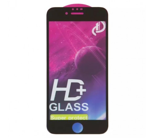 Защитное стекло ASP для Apple iPhone 7, iPhone 8, iPhone SE 2020, совместимо с чехлом, Full Glue, черный