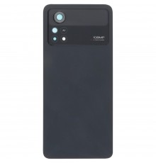 Задняя панель корпуса для Xiaomi Poco X4 Pro 5G, черная (Laser Black) + стекло камеры, 64MP