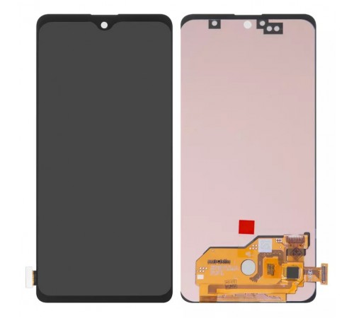 Дисплей для Samsung A515 Galaxy A51, черный, без рамки, High Copy с широким ободком, (OLED)