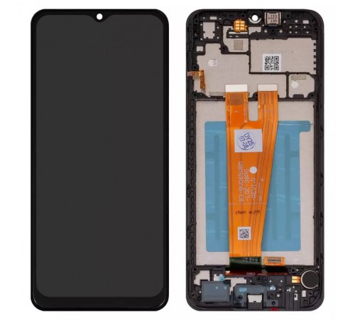 Дисплей для Samsung A045 Galaxy A04, черный, с рамкой, (Box)