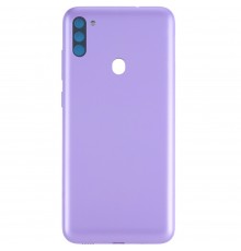 Задняя панель корпуса для Samsung M115 Galaxy M11, фиолетовая (Violet) + стекло камеры