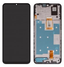 Дисплей для Huawei Honor X7a, чорний, з рамкою, Original (PRC), RKY-LX1, RKY-LX2, RKY-LX3