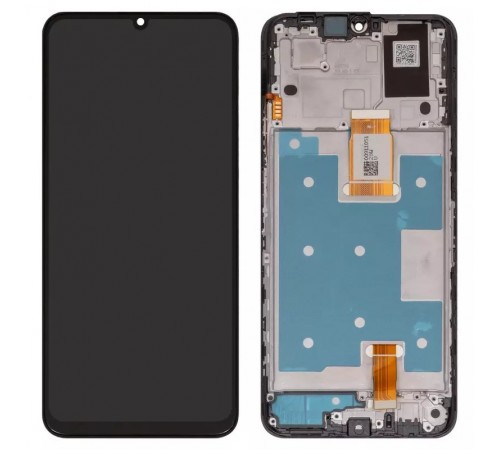 Дисплей для Huawei Honor X7a, чорний, з рамкою, Original (PRC), RKY-LX1, RKY-LX2, RKY-LX3