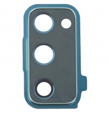 Скло камери для Samsung G780 Galaxy S20 FE, G781, зелене (Cloud Mint), з рамкою