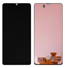 Дисплей для Samsung A315 Galaxy A31, черный, без рамки, Оригинал (переклеено стекло)